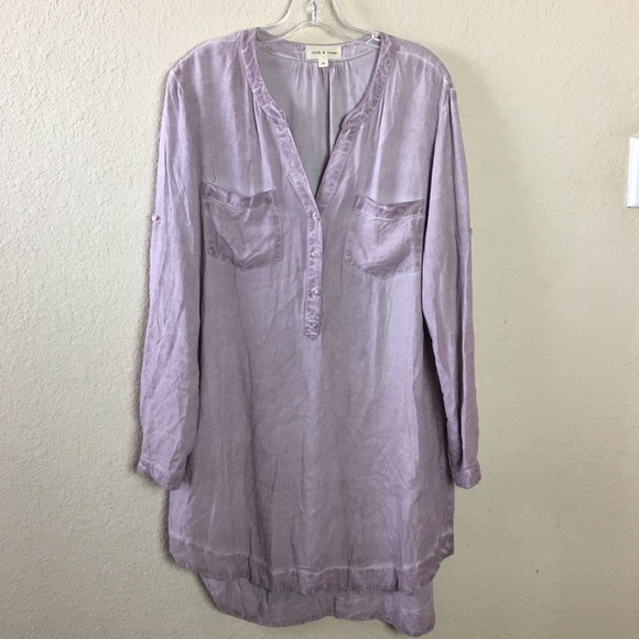 Anthropologie Dresses & Skirts - Cloth & Stone Lavender Flowy Tunic Tank Dress